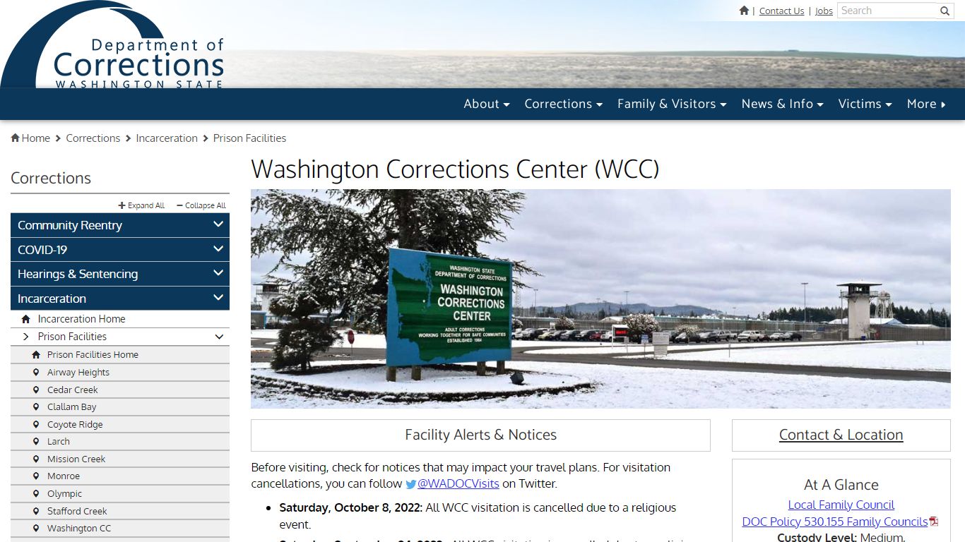 Washington Corrections Center (WCC)